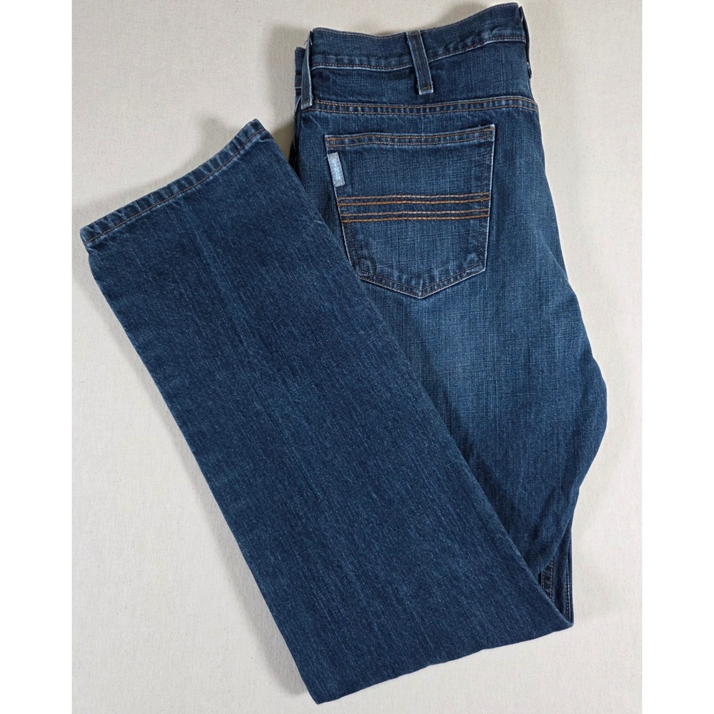 Cinch Mens Jeans 36x34 Silver Label Blue Straight Leg Western Denim Jeans Work
